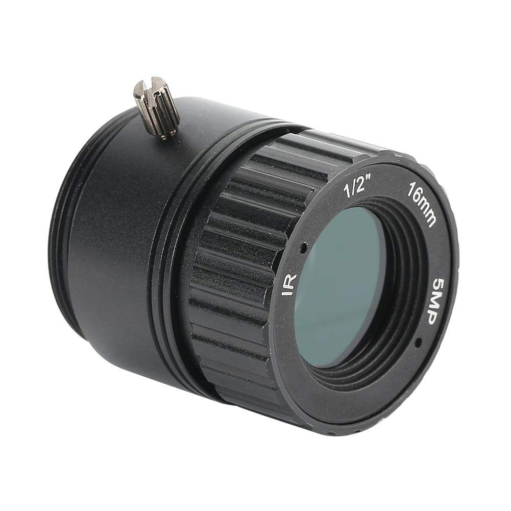 Tosuny Camera Lens, 16mm 5MP Fixed Lens, Support high-definition pixels, CS Mount,fixed focal lens that suitable for most models of security cameras