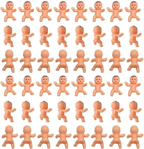 Lot De 60 Mini Poupees En Plastique De 1 Pi Pour Baby Shower Baby Shower Glacons Jeu De Decorations De Fete Bebe Anniversaire Fete Cadeaux Bebe Baby Baby Baby Baby Baby Bathing