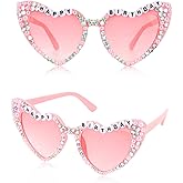 CIEHER Birthday Glasses for Women Girls Rhinestones Birthday Sunglasses Birthday Accessories Party Favors