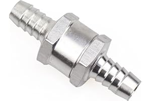 DYWISHKEY 10mm 3/8" Fuel Non Return One Way Check Valve Petrol Diesel Aluminium Alloy