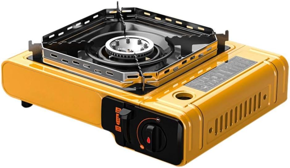 Portable Gas Stove,Countertop Burners 1 Flame Portable Gas Cartridge Cooker Burner Wok Portable Butane Stove Stainless Steel 2.9kW Camping Stove Portable Butane Stove for Outdoor Indoor Cooking