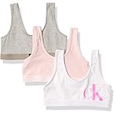 Calvin Klein Kids Girls' Modern Cotton Bralette 3-Pack