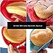 Aokinle Silicone Bakeware Set-16 Piece Baking Molds Non Stick Muffin Pan,Round Cake Pan,Cake Cups Molds,Spatula,Red