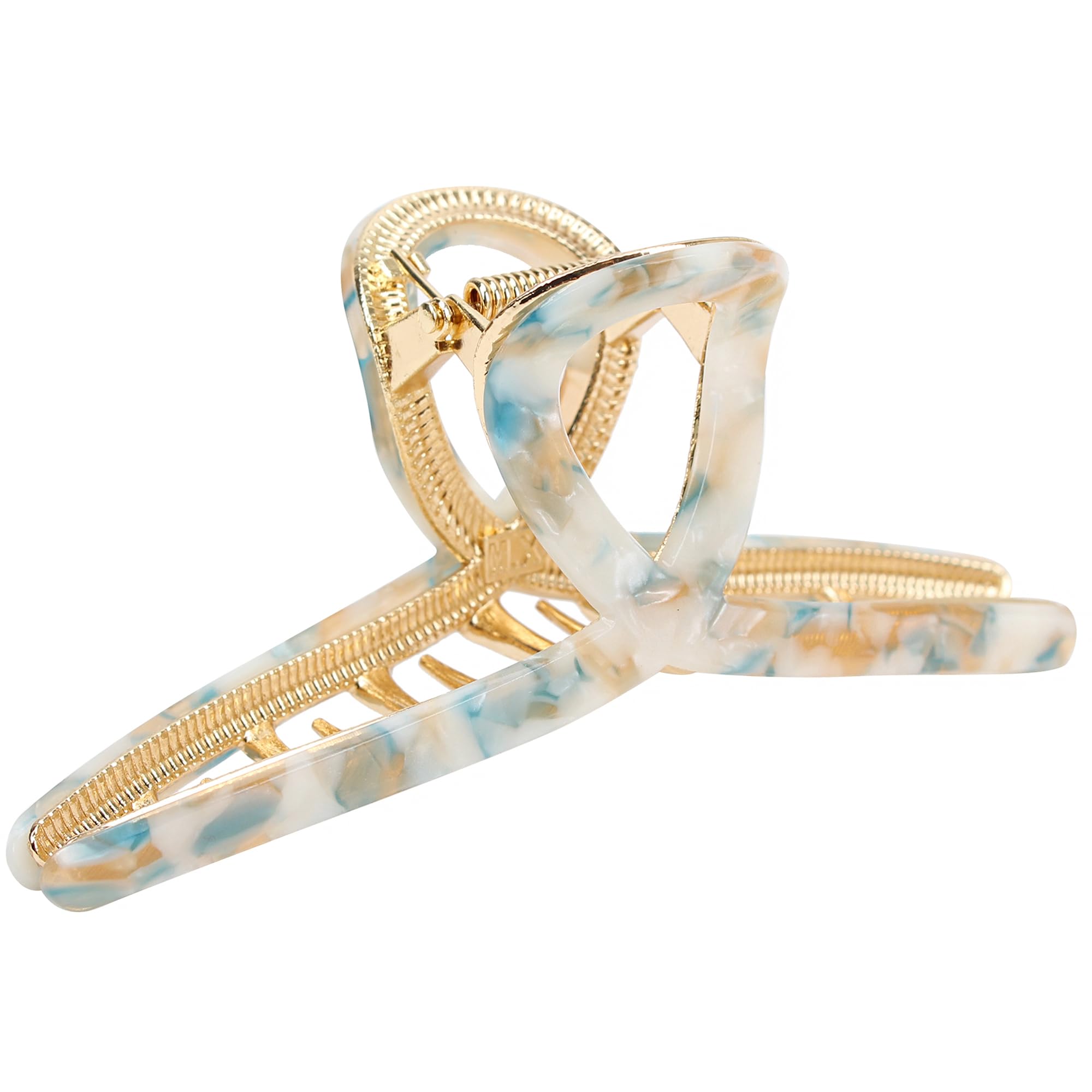 Big Butterfly Hair Claw Clips for Women 4.7" Large Acetate Metal Clip Accessories for Long Thick Hair (Mixed Blue) — image 1