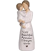 PUHOZN Grandma Gifts Gifts for Grandma Grandkids Grandmother Birthday Gift from Granddaughter Grandmas Gift Ideas for Grandmother Sculpted Hand-Painted Figurines