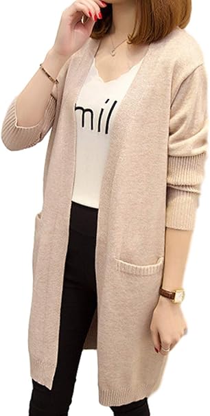 Amazon スポシー カーディガン 長袖 ロングカーデ 羽織り ロング