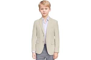 Bofan Linen Boys Blazer Formal Suit Jackets for Boy Outwear Jacket & Coats for Kids Boys’ Fashion Summer Wedding Outfit