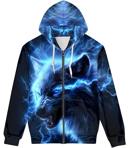 Amazon.com: ENLACHIC Mens Viking Rune Print Zip up Hoodie Soft