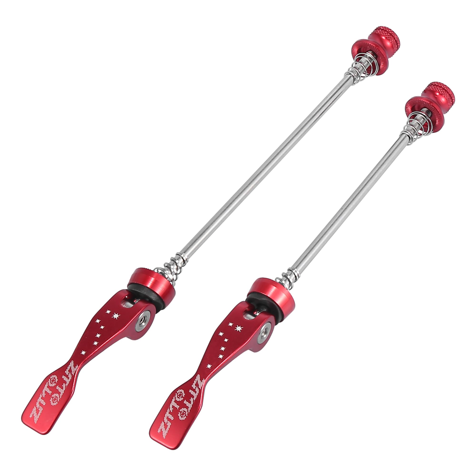 X AUTOHAUX 2pcs Mountain Bike Front Rear Quick Release Skewer Wheel Hub Red