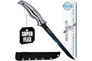 SORD FISHING PRODUCTS SORD Fillet Knife - 5-9" Filet Knives For Fish - Razor Sharp Boning Knife - Saltwater and Freshwater Fishing - Includes Kydex Sheath - Full Tang Blades | G10 Non Slip Grip | Corrosion Resistant