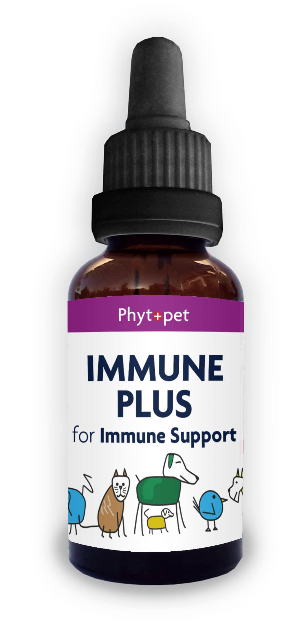 Phytopet Immune Plus, Immune Support for Dogs, Cats, Birds and Horses, Easy to Use Herbal Supplements for Pets, 100ml - 100% Herbal Phytopet Pet Supplies