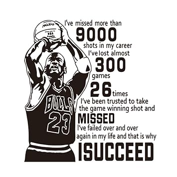 Amazoncom Vinyl Basketball Sports Star Michael Jordan