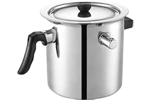 Milk Boiler, Milk Pot 1.5L Double-Walled Stainless Steel Boiler with Handle and Lid Small Pots for Cooking, Stainless Steel S