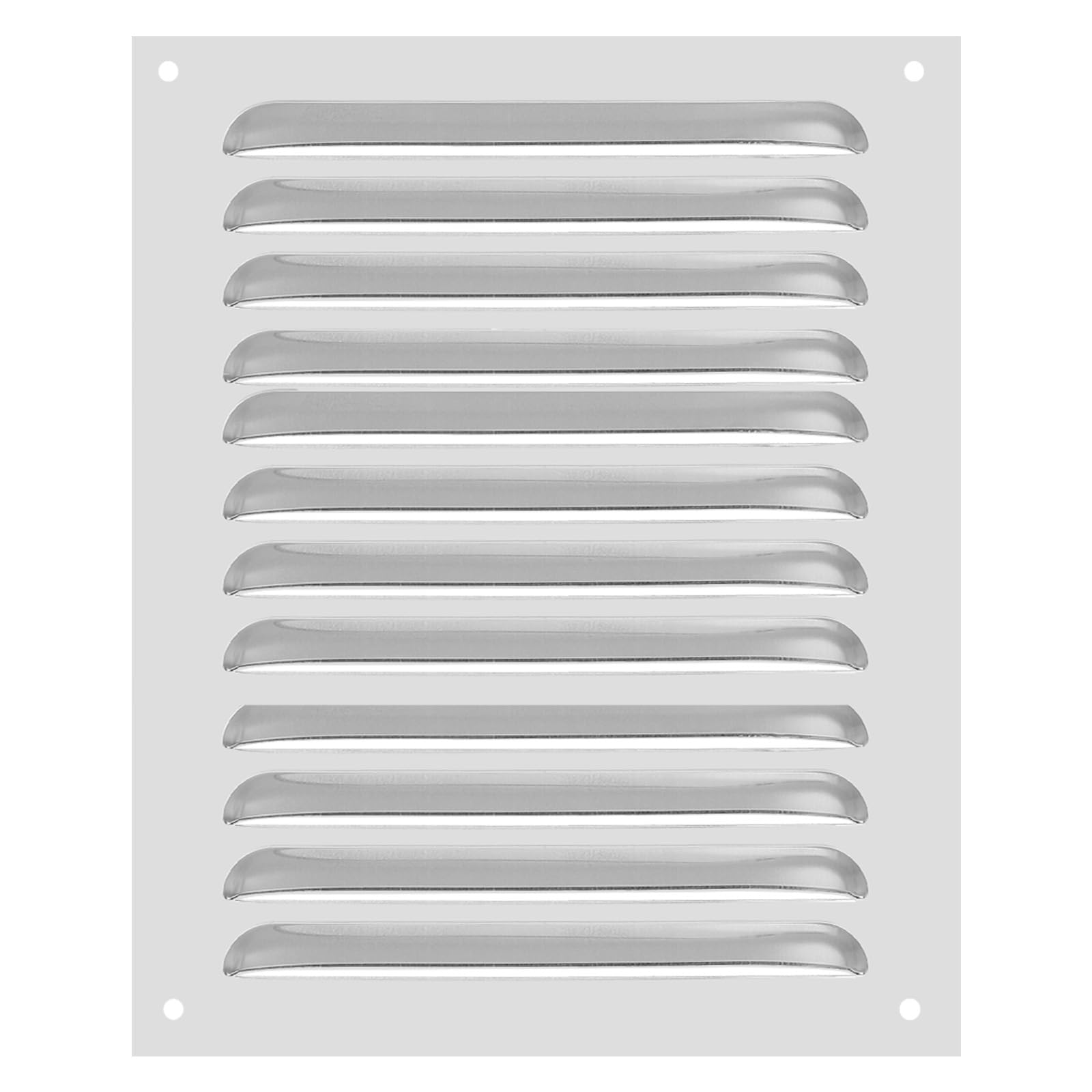 Photo 1 of PATIKIL 10 x 12 Inch Aluminum Vent Cover, Screen Air Grille Ventilation Cover HVAC Louvered Grill for Home Kitchen Fireplace Bathroom Wall Ceiling, Silver Tone