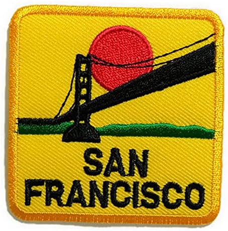 San Francisco Cloth Sticker for Notebooks or anything. Can remove and use it with a new surface you like again and again with no adhesive residu. Made in Thailand from Naree2016., Guaranteed quality