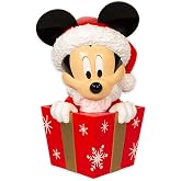 Kurt Adler 8-Inch Un-Lit Disney&copy; Mickey in Present Tree Topper