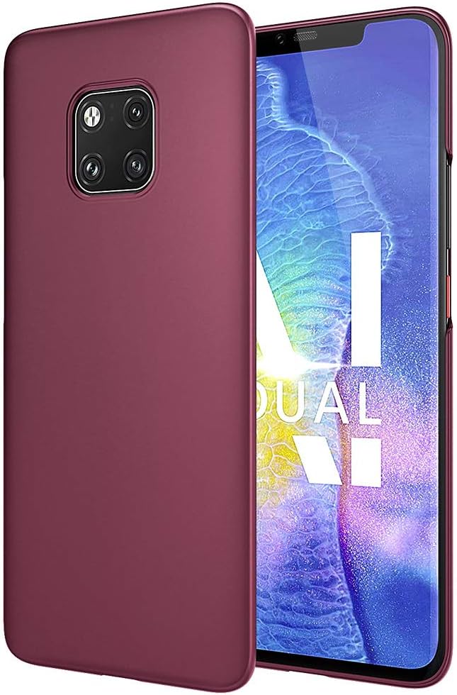 EIISSION Case for Huawei Mate 20 Pro Case Cover PC Hardcase Protective Case Matte Surface Slim Simple Thin Lightweight Case Bumper Compatible Huawei Mate 20 Pro (Purple)