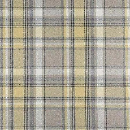Mcalister Textiles Heritage Mustard Yellow Grey Fabric Sample