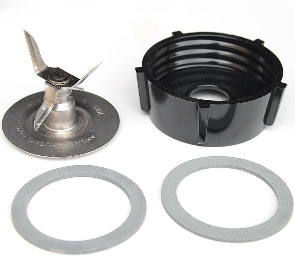NewOster Kitchen Center 2 Rubber O Sealing Ring Gaskets Replacement Part Oster Blender Accessory Refresh Kit, small, silver & black: Kitchen & Dining