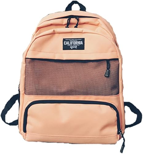 Amazon 韓国風 リュックサック 高校生リュック レデイース 通勤通学鞄 メンズ バッグ男女兼用大容量旅行バッグ バックパック ピンク Satomiatsumi メンズ