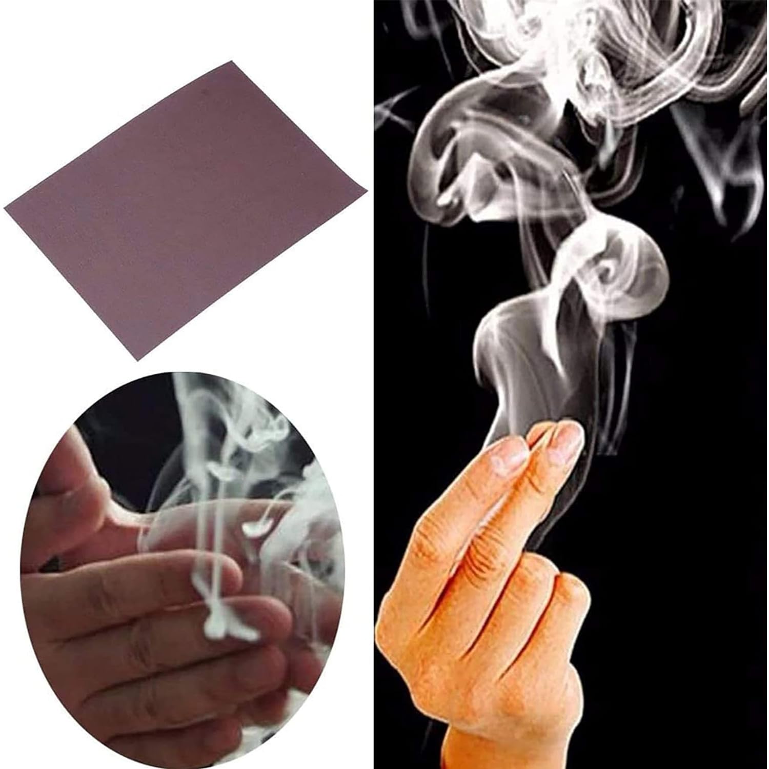 Hell's Smoke Magic Paper, Magic Flash Prop Tool Sheets, Ultimate Magic Kit, Cool Close-Up Magic Trick, Finger's Smoke, Stage, Street Performances, Vanishing Magic Tricks, Magician Accessories (20 Pcs)