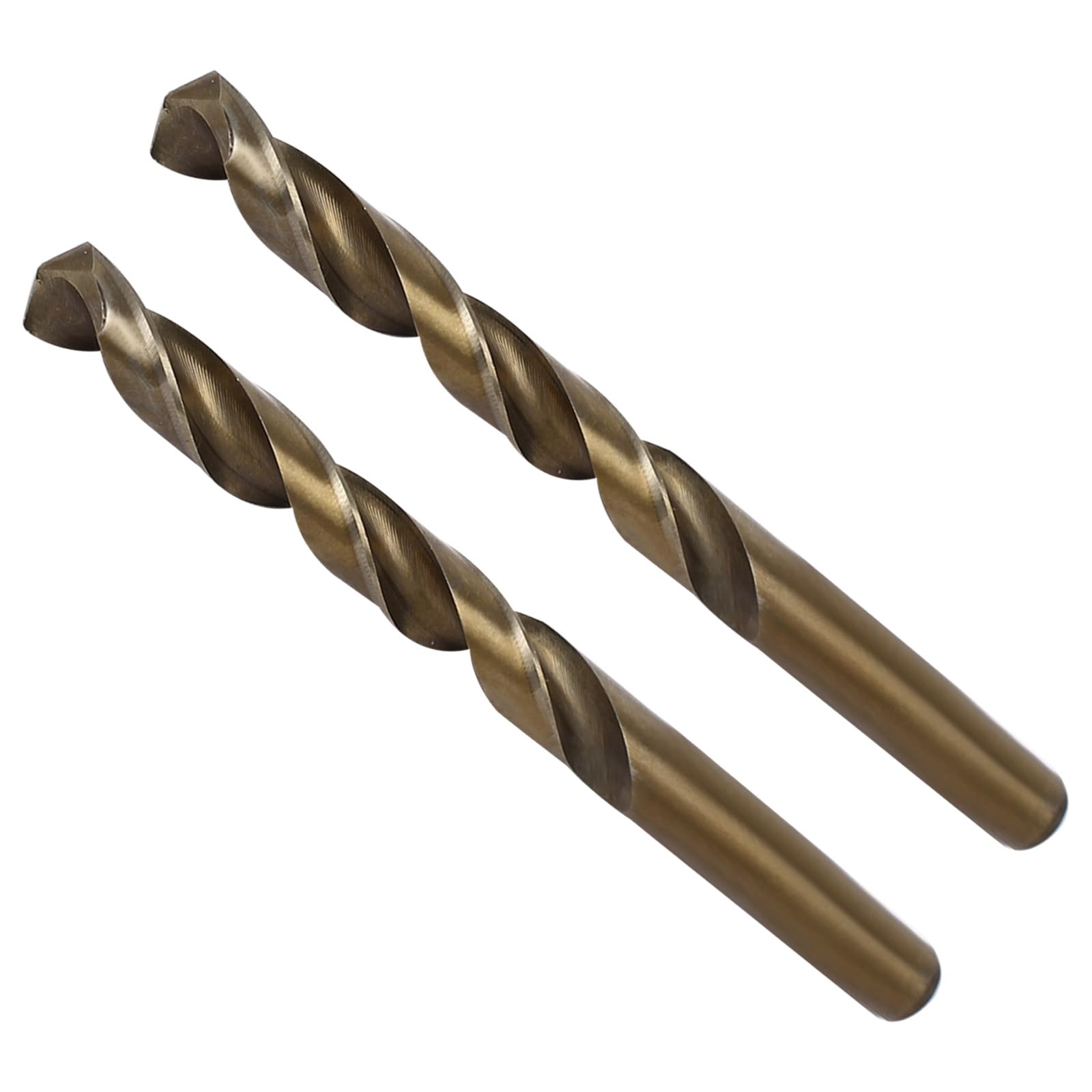 CoCud High Speed Steel Cobalt Twist Drill Bits, 9.7mm Diameter 130mm Length, Straight Twist Jobber Drill Bit - (Applications: for Metal Woodwork Plastic Aluminum), 2Pieces