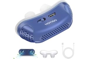 HOYIGO Anti Snoring Devices,Double Vortex Anti Snoring Device,Adjustable and Breathable,Effective Snoring Prevention,Snoring Solution for Men and Women, Up to 10 Hours,Suitable for All Nose Shapes
