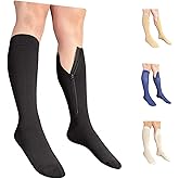 Ziperior Inside Leg Zipper 30-40 mmHg Compression Grade 3 Calf Closed Toe Socks