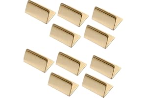 ciyeu Place Card Holders Brass 10Pcs Wide Size Vintage Table Card Holder Antique Small Table Card Stands Memo Price Tags
