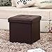 Ollieroo Faux Leather Folding Storage Ottoman Bench Seat Foot Rest Stool (15