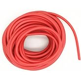 XJSXZC XJS Electric Copper Core Flexible Silicone Wire Cable Red (14AWG 30KV) 5M