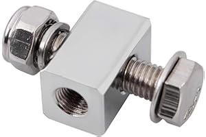 YDLMT 3/4" Chrome Headlight Mount Block Bracket for Harley Dyna Touring Sportster Softail