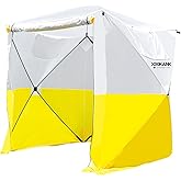 XIXIKANK Pop Up Work Tent Instant Tool-Free Setup Portable Shelter for Outdoor Worksite, Construction, Gardening,Roadside Repairs,Emergency Shelter- Waterproof &amp; UV Resistant Canopy 6ft x 6ft x 6.6ft