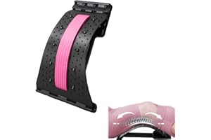 Lumbar Board for Back, Non-slip Lumbar Support Board - Back Stretcher 4-Level Adjustable, Support Boards,Back Stretcher for L