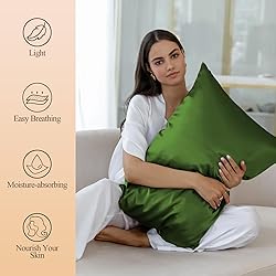 Silk Like Satin Pillowcase Standard Size, Dark