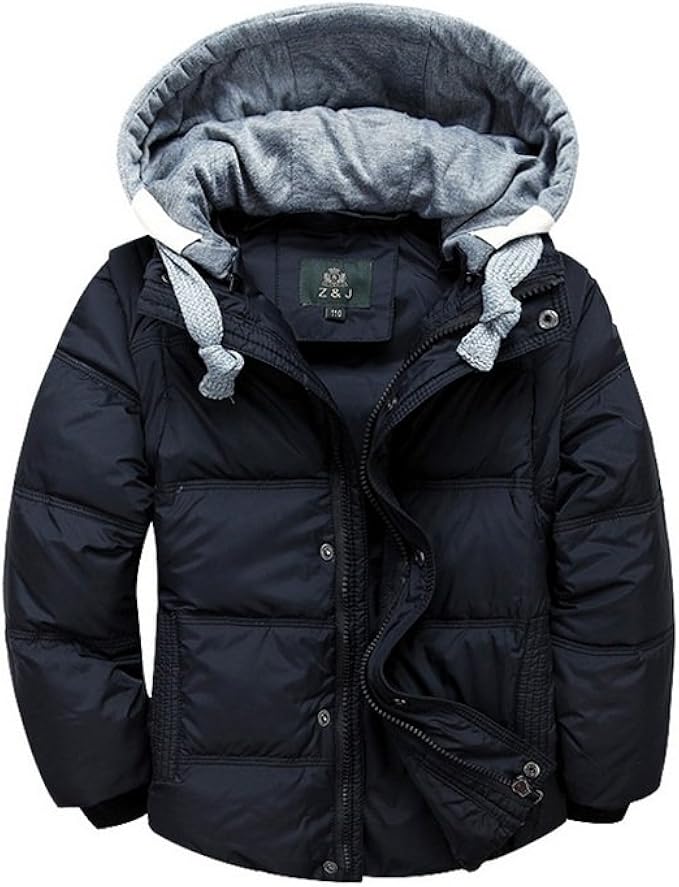 Winter Jacket for Teens Boy Removable Down Winter Jacket