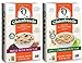 Glutenfreeda Wheat Free, Gluten Free Instant Oatmeal 2 Flavor Variety Bundle: (1) Glutenfreeda Maple Raisin With Flax, and (1) Glutenfreeda Apple Cinnamon With Flax, 10.2-10.5 Oz. Ea. (2 Boxes)