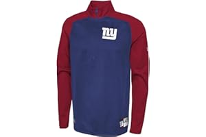 Outerstuff NFL Men's O-Line Performance 1/4 Zip Pullover Fleece Top
