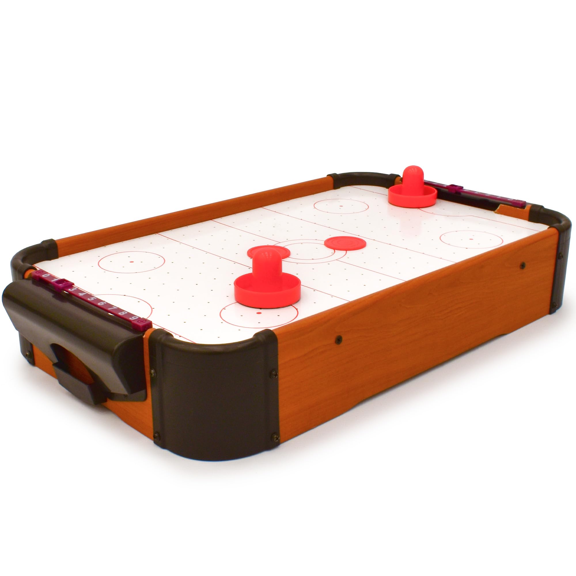 M.Y 55 x 31cm Table Top Air Hockey - Compact, Portable Game for Kids & Adults, Fun Indoor Tabletop Entertainment