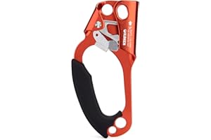 WILDKEN Climbing Hand Ascender Outdoor Mountaineering Tree Arborist Climbing Rappelling Equip Hand Ascender for 8-14MM Rope Left Right Hand Ascender