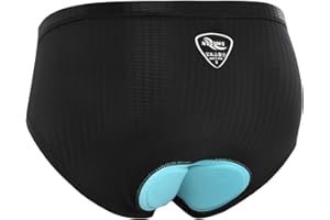 NOOYME Women Bike Underwear Gel 3D Padded Printed Design Bicycle Briefs Cycling Underwear Shorts