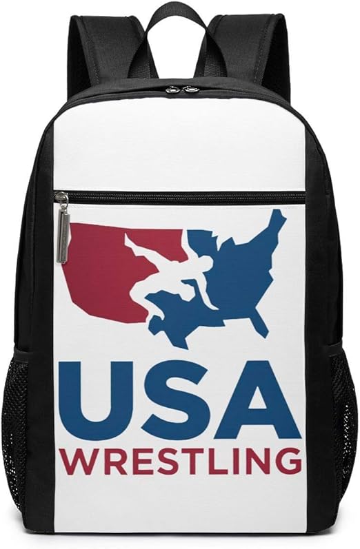 USA Wrestling Canvas Backpacks For Men Women Casual