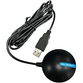 GlobalSat BU-353-W11 GPS GNSS Location Sensor - Black, Made in Taiwan