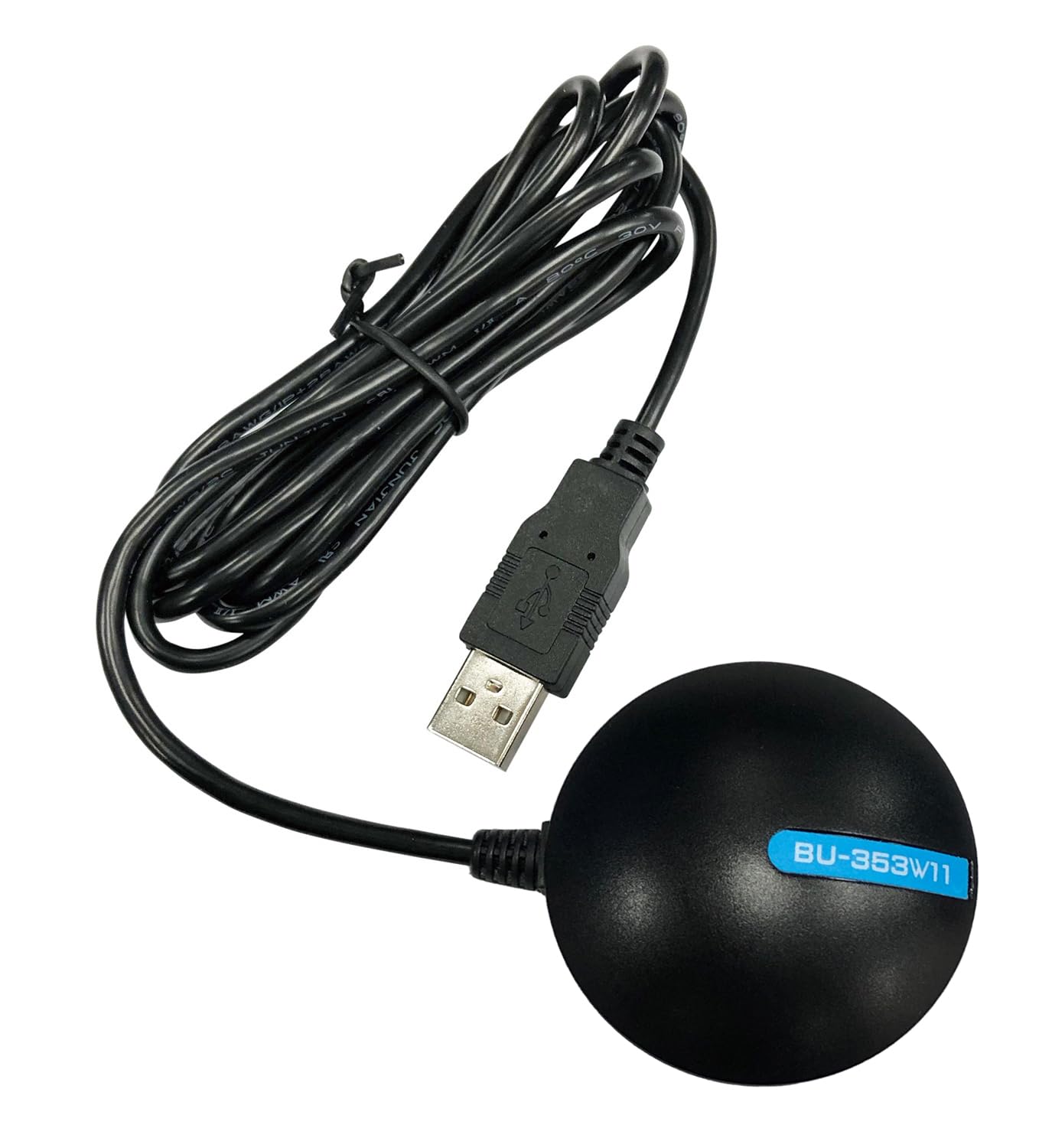 GlobalSat BU-353-W11 GPS GNSS Location Sensor - Black, Made in Taiwan
