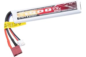 Evike Airsoft - Matrix High Performance 7.4V Stick Type Airsoft LiPo Battery (Model: 1000mAh / 20C / T-Plug & Short Wire)