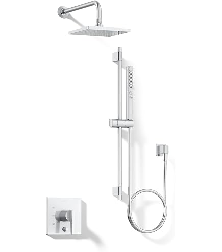 Kohler K-26273-Y-CP Honesty Shower Kit with Showerhead, Handshower