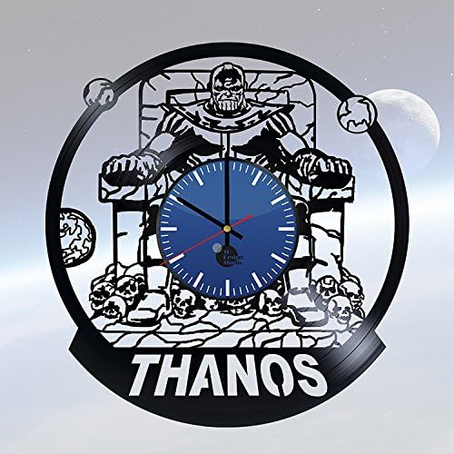 Thanos Comic Vinyl Wall Clock – Perfect gift and Beautiful Art - Decorate your Home with MODERN Style - UNIQUE GIFT idea for Him and Her