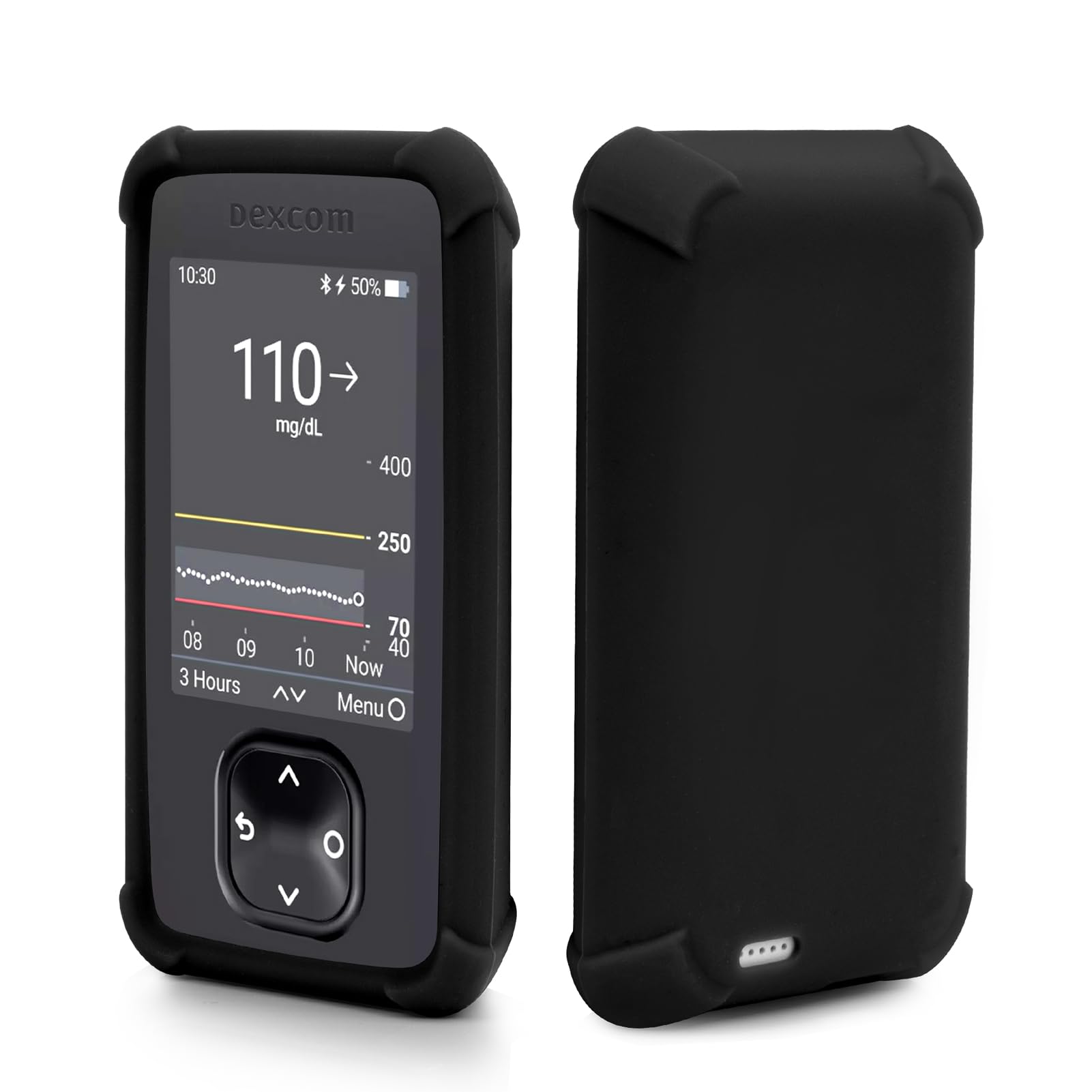 dexcom G7 receiver Case - Shockproof Silicone Case Protect Your dexcom G7 Receiver, Anti-Slip Anti-Drop Cover by YOUSHARES(Black) — image 1