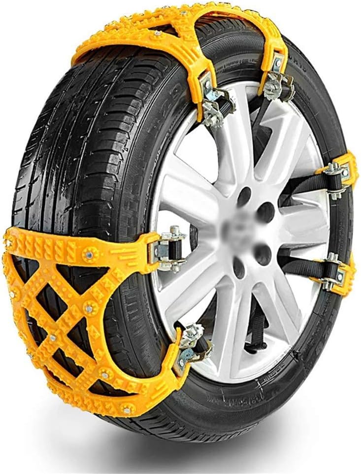 Chain Winter Universal Snow 6pcs Thickened Universal Emergency Snow Anti-Slip Tire Anti-Skid Tire Blocks for Most Automotive SUV Trucks Car Easy Installation Easy Remove