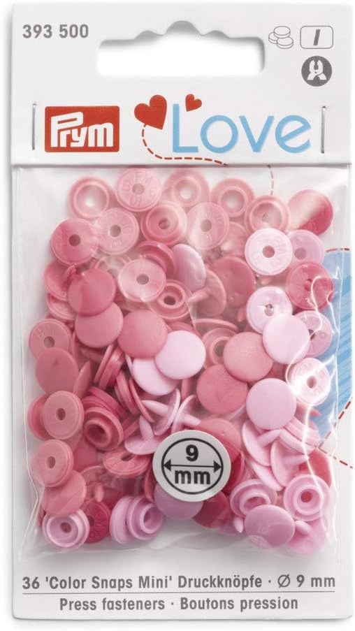 Amazon Com Prym Love Color Snaps Fasteners Mini Pale Pink 36 Pcs One Size